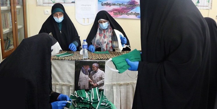 عزم جهادی خواهران یزدی در پشتیبانی از جبهه سلامت