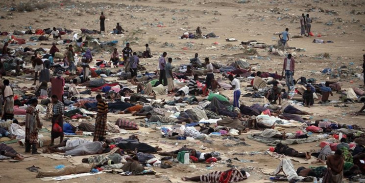 تجمع مهاجران آفریقایی در مرز یمن در بحبوحه کرونا+ فیلم