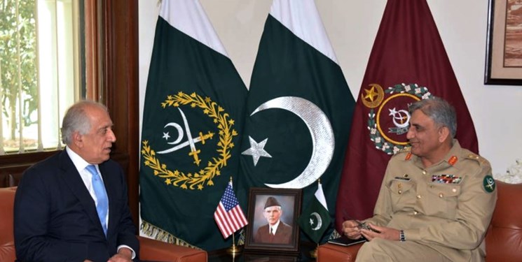 دیدار فرمانده ارتش پاکستان با «خلیل‌زاد» و مقامات ارشد ناتو