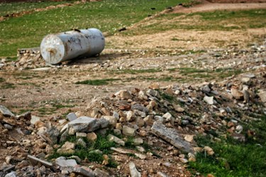 تخلیه نخاله ساختمانی در حاشیه کمربندی شهر ایلام
