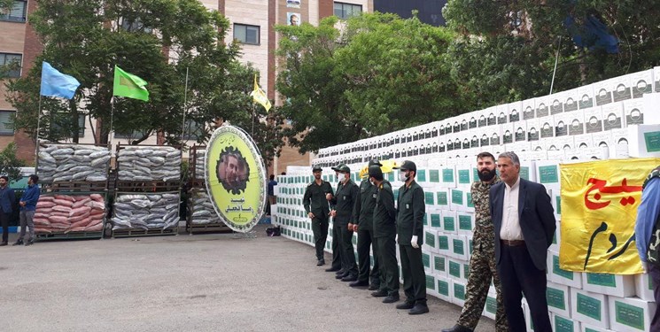 کمک مؤمنانه| آغاز توزیع ۲۵۰ هزار بسته حمایتی در استان تهران با حضور فرمانده کل بسیج