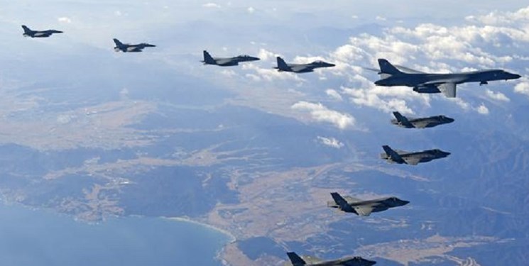 کره جنوبی و آمریکا برای هشدار به پیونگ یانگ، «رزمایش هوایی» برگزار می کنند
