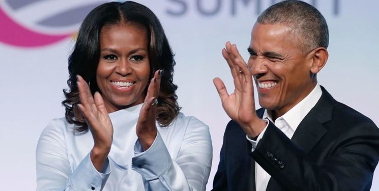 دیدار همسر اوباما با بازیکنان NBA برای انتخابات آمریکا