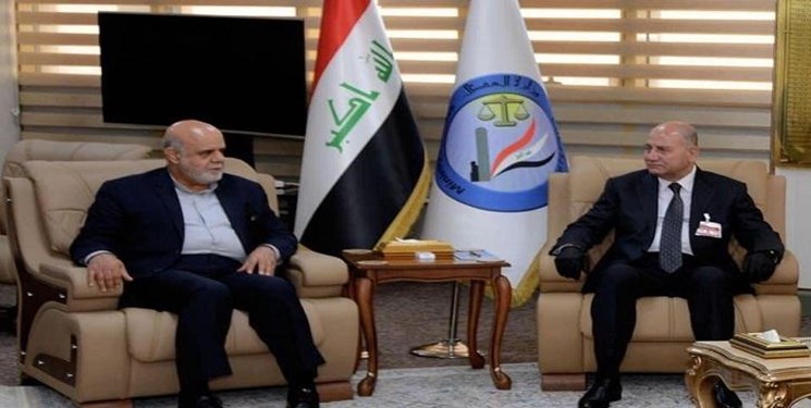 دیدار سفیر ایران با وزیر دادگستری عراق