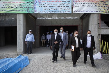 بازدید محسن حاجی‌میرزایی وزیر آموزش و پرورش از روند احداث مجتمع بزرگ آموزشی در منطقه 10 تهران