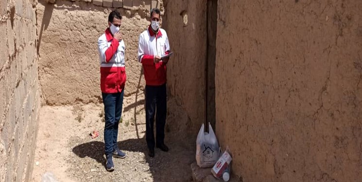 کمک‌های مومنانه هلال احمر قروه در طرح ملی مبارزه با کرونا