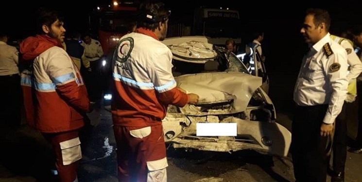 سانحه رانندگی جان ۲ نفر را در محور تهران- مشهد گرفت