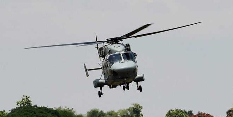 یک مجروح در حادثه فرود اضطراری بالگرد نظامی هند