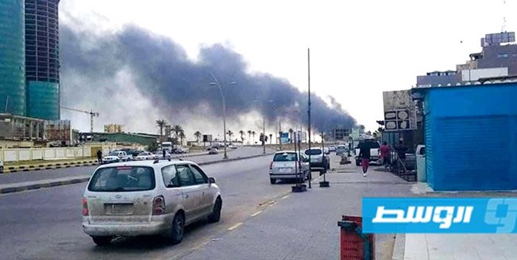 نیروهای وفاق لیبی دو نفربر حامل نیروهای حفتر را هدف حمله هوایی قرار دادند