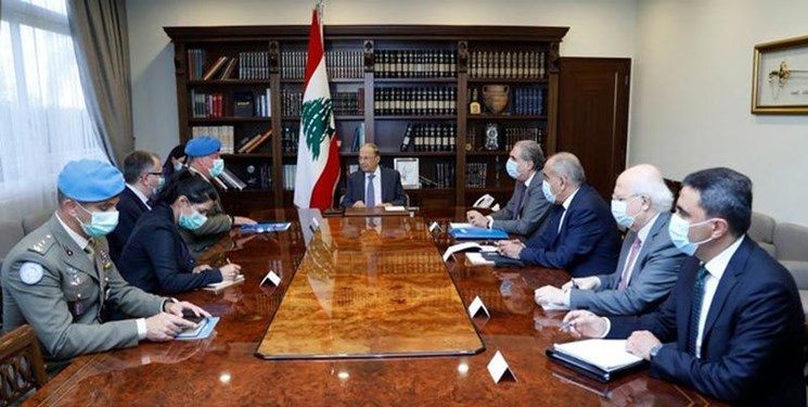 دیدار فرمانده یونیفل با رئیس‌جمهور لبنان