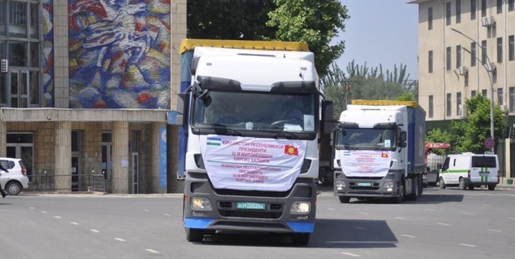 ارسال دومین محموله کمک‌های بشردوستانه‌ ازبکستان به قرقیزستان