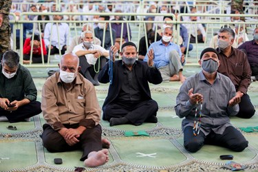 اولین نماز جمعه بعد از شیوع کرونا در اصفهان