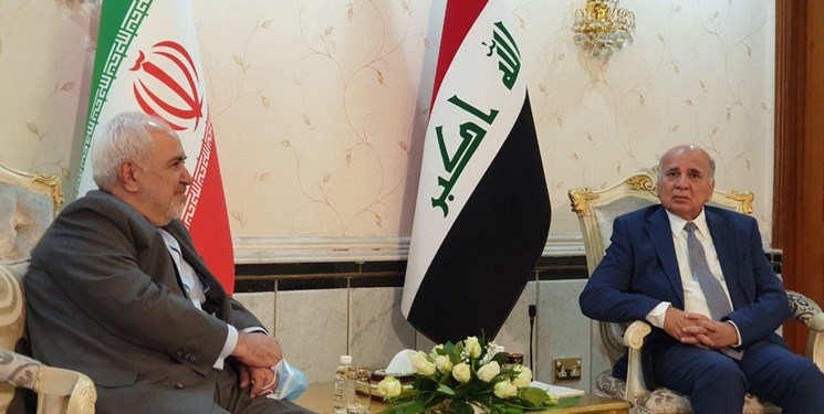 ظریف با فؤاد حسین همتای عراقی دیدار کرد