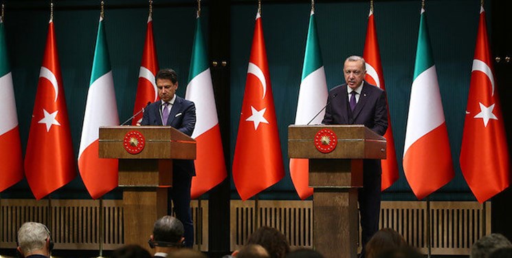 گفت‌وگوی اردوغان با نخست وزیر ایتالیا درباره لیبی