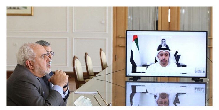 ظریف: با وزیر خارجه امارات توافق کردیم به گفت‌وگو بر مبنای ابتکار صلح هرمز ادامه دهیم