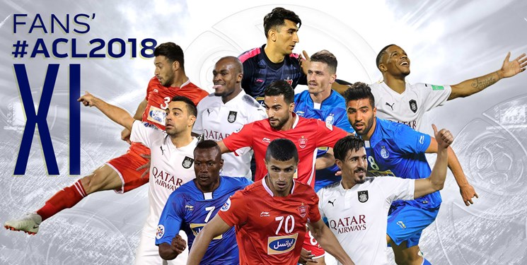 تیم منتخب لیگ قهرمانان آسیا 2018 در قبضه سرخابی‌ها + عکس