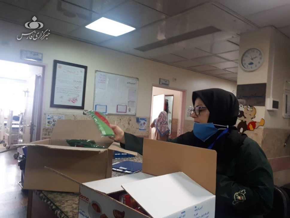 مراسم،كرونا،مادر،لباس،بيمارستان،شيرخوارگان،تبركي،حسيني،خدا،خ ...