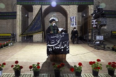 سخنرانی حجت الاسلام و المسلمین سیداحمد سعادتی در عزاداری محله جمعه مسجد اردبیل 