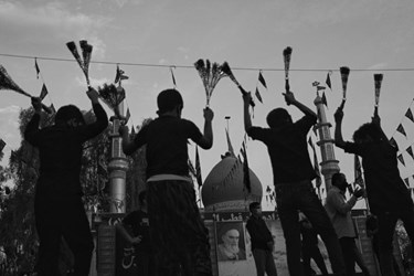 عکس| مراسم عزاداری عصر تاسوعا در رودان