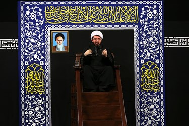 سخنرانی حجت‌الاسلام عالی درمراسم عزاداری شام غریبان حسینی با حضور رهبر معظم انقلاب