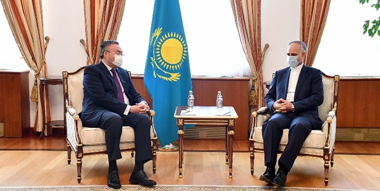 تأکید مقامات ایران و قزاقستان بر توسعه روابط دو جانبه