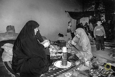 تهران، امیریه، پناهگاه زیر زمینی دبیرستان شرف / اسفند 1366