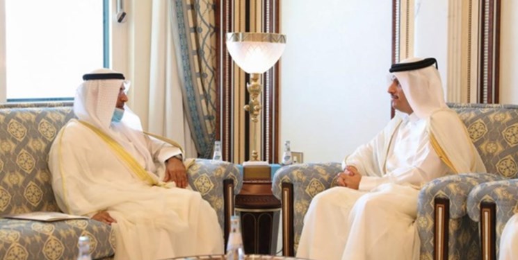 دیدار دبیرکل شورای همکاری خلیج فارس با وزیر خارجه قطر
