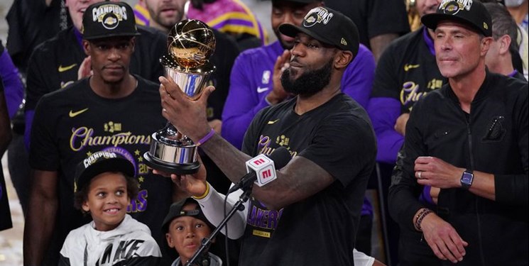 تاجگذاری یاران پادشاه در اورلاندو/ لیکرز بعد از ۱۰ سال قهرمان NBA شد+عکس