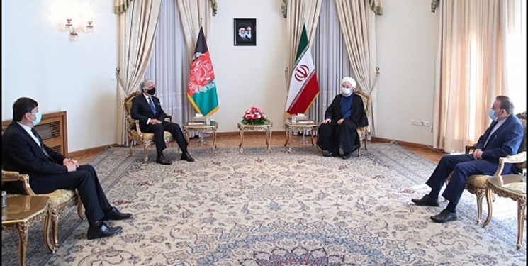 روحانی در دیدار با عبدالله: راهآهن خواف–هرات طی روزهای آینده افتتاح میشود روحانی در دیدار با عبدالله: راهآهن خواف–هرات طی روزهای آینده افتتاح میشود