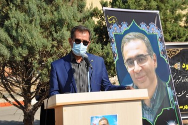 سخنرانی دکتر چمن، رئیس دانشگاه علوم پزشکی شاهرود در آیین تشییع دومین شهید مدافع سلامت استان سمنان