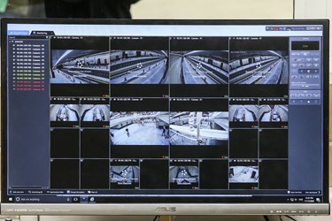 اتاق کنترل و دوربین های مدار بسته سطح ایستگاه مترو برج میلاد تهران