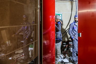مسیر خروج اضطراری مسافران در ایستگاه مترو  برج میلاد تهران