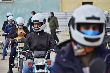 حضور موتور سواران در همایش ارتقاء ایمنی موتورسواران در زنجان