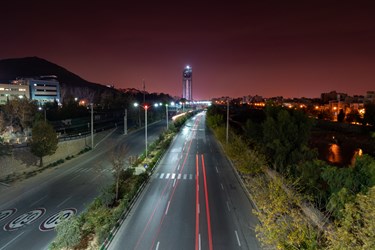 بلوار چمران، شیراز پس از ممنوعیت عبور و مرور ساعت 21