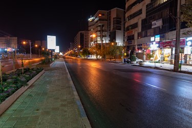 معالی آباد، شیراز پس از ممنوعیت عبور و مرور ساعت 21