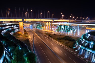 پل شهدای پودنک، شیراز پس از ممنوعیت عبور و مرور ساعت 21