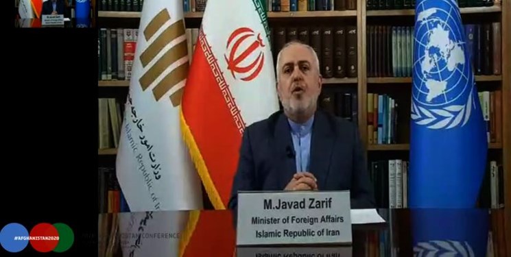 کنفرانس ژنو| ظریف: ایران به مذاکرات صلح افغانستان کمک می‌کند