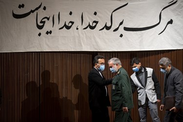 سردار علی فدوی جانشین فرمانده کل سپاه در پایان آیین بزرگداشت روز دانشجو در دانشگاه تهران