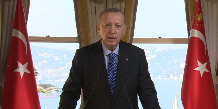 اردوغان: مقابل تهدیدها درباره شرق مدیترانه تسلیم نمی‌شویم