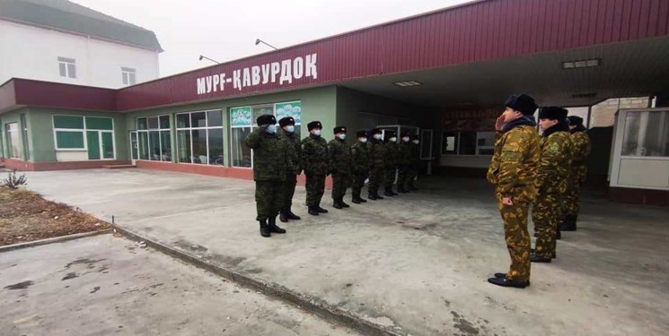 تمرین مشترک مرزبانان قرقیز و تاجیک