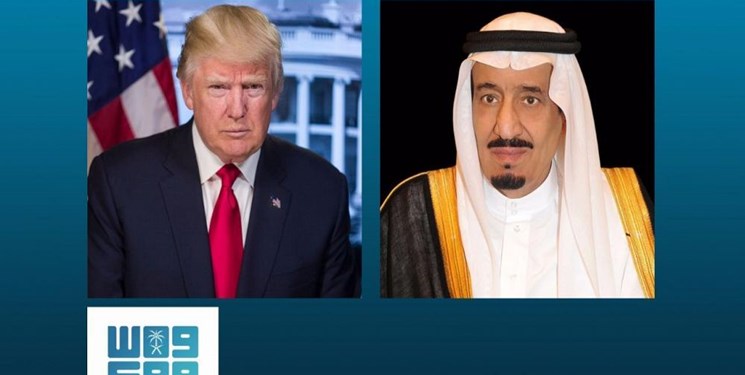 بررسی تحولات منطقه در گفت‌وگوی پادشاه عربستان سعودی با رئیس جمهور آمریکا
