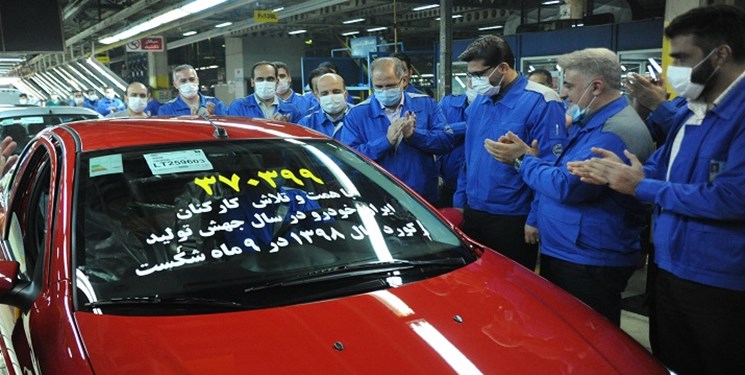 رکورد تولید 9 ماهه ایران خودرو شکست