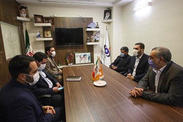 حضور مسعود بصیری رئیس سازمان بسیج رسانه به همراه هیأت همراه در دفتر خبرگزاری فارس
