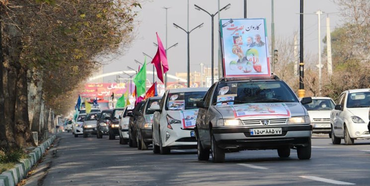 برپایی کاروان خودرویی به مناسبت سالگرد شهادت سردار سلیمانی