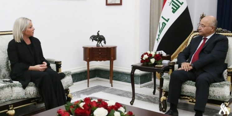 دیدار و گفت‌و‌گوی رئیس‌جمهور عراق با نماینده ویژه دبیرکل سازمان ملل