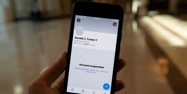 تعلیق همیشگی حساب کاربری توئیتر ترامپ