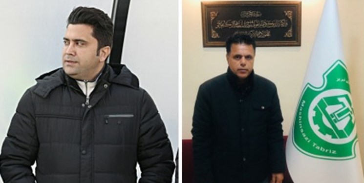 حسین خطیبی مدیرفنی و سعید اخباری سرمربی ماشین سازان