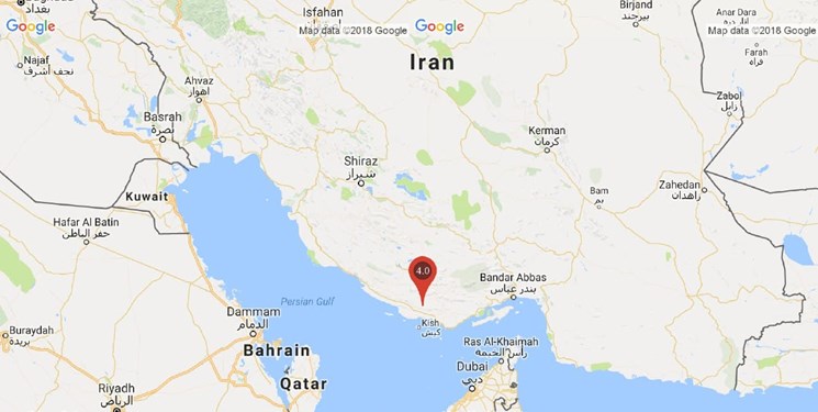 وقوع زلزله 4 ریشتری در بندر چارک هرمزگان
