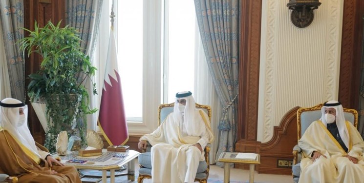 دیدار رئیس پارلمان کویت با امیر قطر