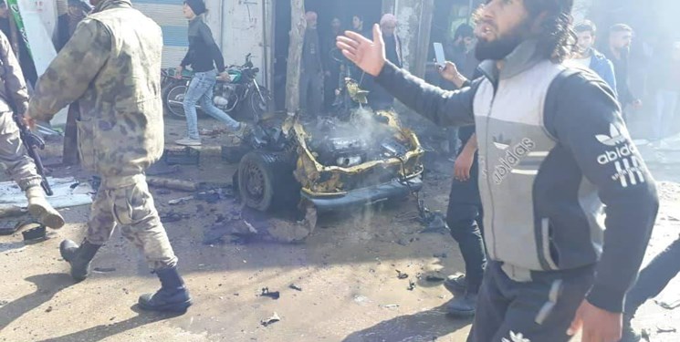 انفجار خودروی بمب‌گذاری‌شده در شمال غرب سوریه